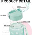 MG Pack of 3 Water Bottles, Large Capacity Water Bottle Set, Leakproof & BPA Free, Motivational Water Bottles with Time Marker for Outdoor Sports, Fitness, Office. 