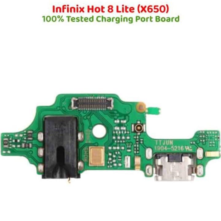 Hot 8 Lite X650 Charging Port Board Flex Strip New USB Charging Charge Port Board Dock Plug Socket Jack Connector Flex Cable For Infinix