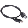 USB 2.0 Type B Male to Type B Female Printer Extension Cable With Panel Mount. 