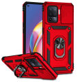 Cross-border application OPPO A74 Sergeant Anti-Drop Phone Case realme c11 Ring Sliding Window 2-in-1 Protective Case. 