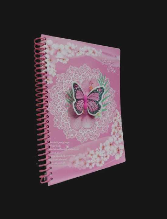 Fancy%20Lock%20Spiral%20Binding%20Diary%20Medium%20size%20with%20box%20Pages%2060%20Size%2022%20x%2017%20cm%20-%20Image%202