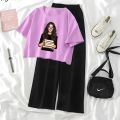 High Quality Crop Top Tshirt and Plazo For Women and Girls. 