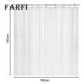 Peva Material Shower Liner Waterproof Peva Transparent Shower Curtain Easy Install Quick Dry Standard Size Reusable Bathroom Curtain Liner. 
