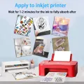Transparent Printable Sticker Paper A4 Size 20 Sheets Translucent Premium Stickers for Inkjet Printer. 