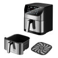 7L Digital Air Fryer AZ-24 | Premium Oil-Less XXL Air Fryer with Digital Touch Display | 1500W Power | Non-Stick Fan | 200°C Max Heat Flow | Best for Healthy Cooking, Baking, Pizza, Chicken & More | Easy-to-Use, Large-Capacity Imported Air Fryer. 