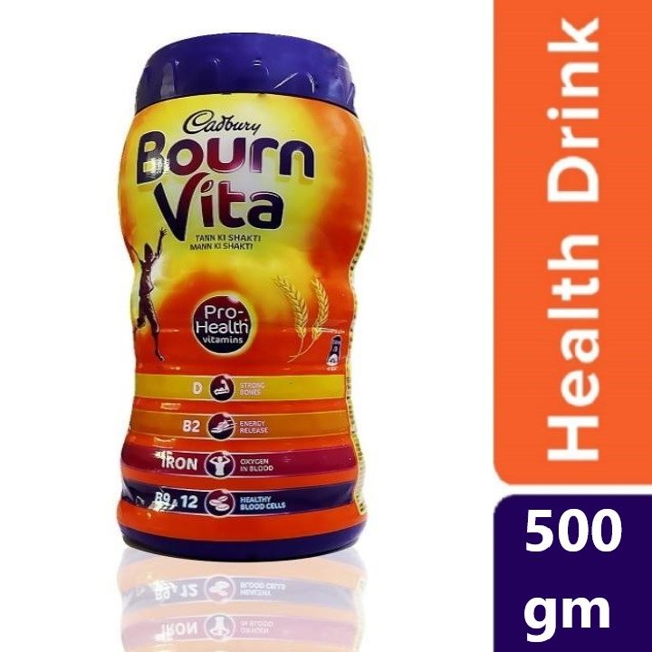 Cadbury Bournvita Drinking Chocolate flavored Milk Drink 500gm Jar