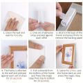 Double-sided velcro strips with adhesive 12 pairs Removable velcro Tool-free Non-destructive velcro strips for Home. 