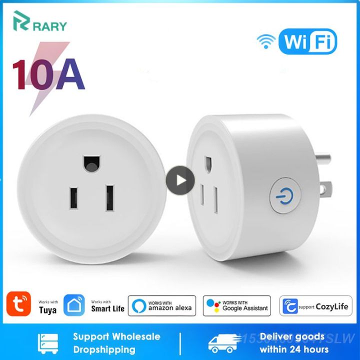 10a Cozylife Wifi Smart Plug Socket With Energy Monitering Remote Control 3pin Adapter Smart Home Work With Alexa Google Home