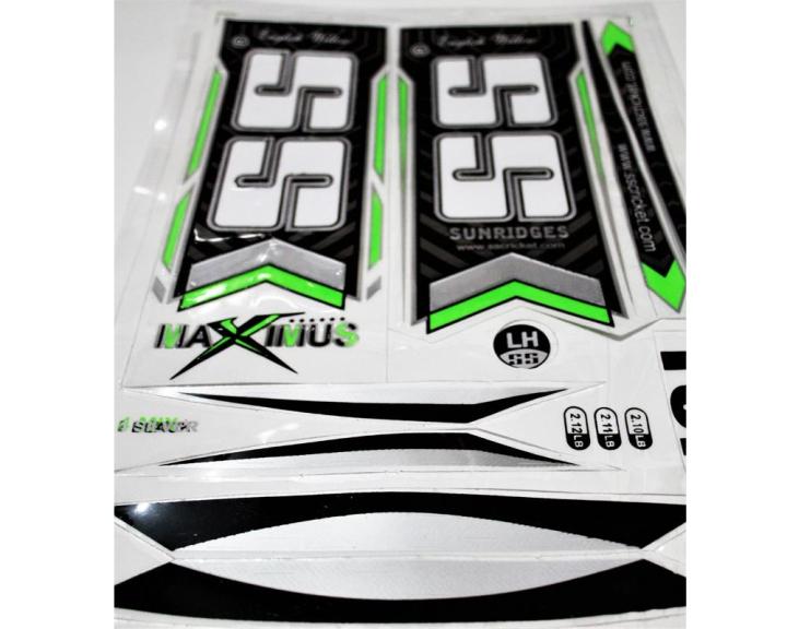Embosed Cricket Bat Sticker - Premium Quality