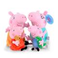 2Pcs/set Peppa Pig family Stuffed Plush Toys Doll plush George Pig Cartoon Animal peppa pig figure children Xmas birthday gift. 