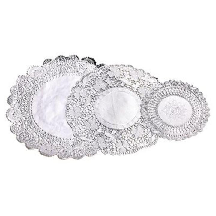 Doilies 24pcs Silver Foil Paper -Premier Home - SKU-0805131