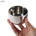 Stainless Steel Shaving Bowl. Durable Metal Mug For Shaving Soap & Cream. Perfect Addition To Your Wet Shaving Kit. Double Layer Smooth Shave Unbreakable Mug. 