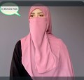 Hijab + Niqab Set Specially Designed for women who are looking for High Quality hijab with matching niqab set. 