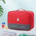 Empty Medicine Storage Box Organizer First Aid Kit Medicine Box Portable Waterproof Outdoor Travel Medical Multi-Pocket Medicine Pouch Medical Supplies Organizer Bag First Aid Bag Travel Medicine Bag Cosmetic Organizer Portable Kit. 