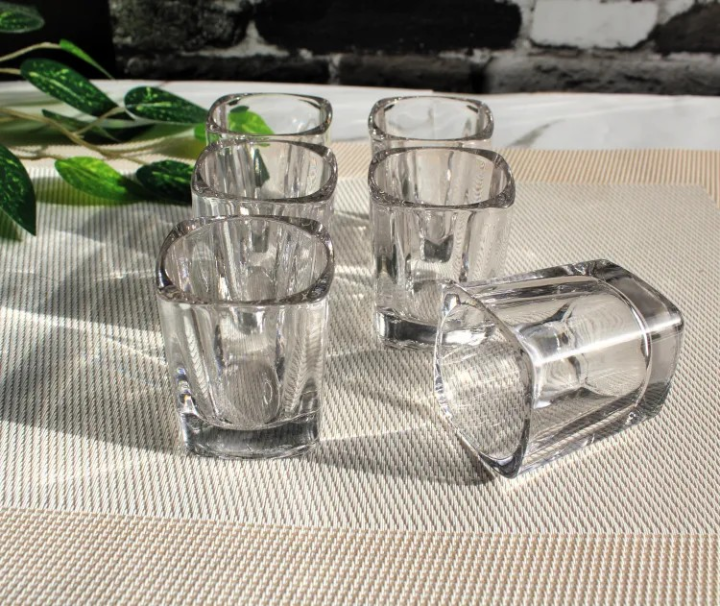 Set of 6, Shot Glass Set Mini Zam Zam Glass Party Server Shot Glass Crystal Shot Glass Party & Collection Candle Making