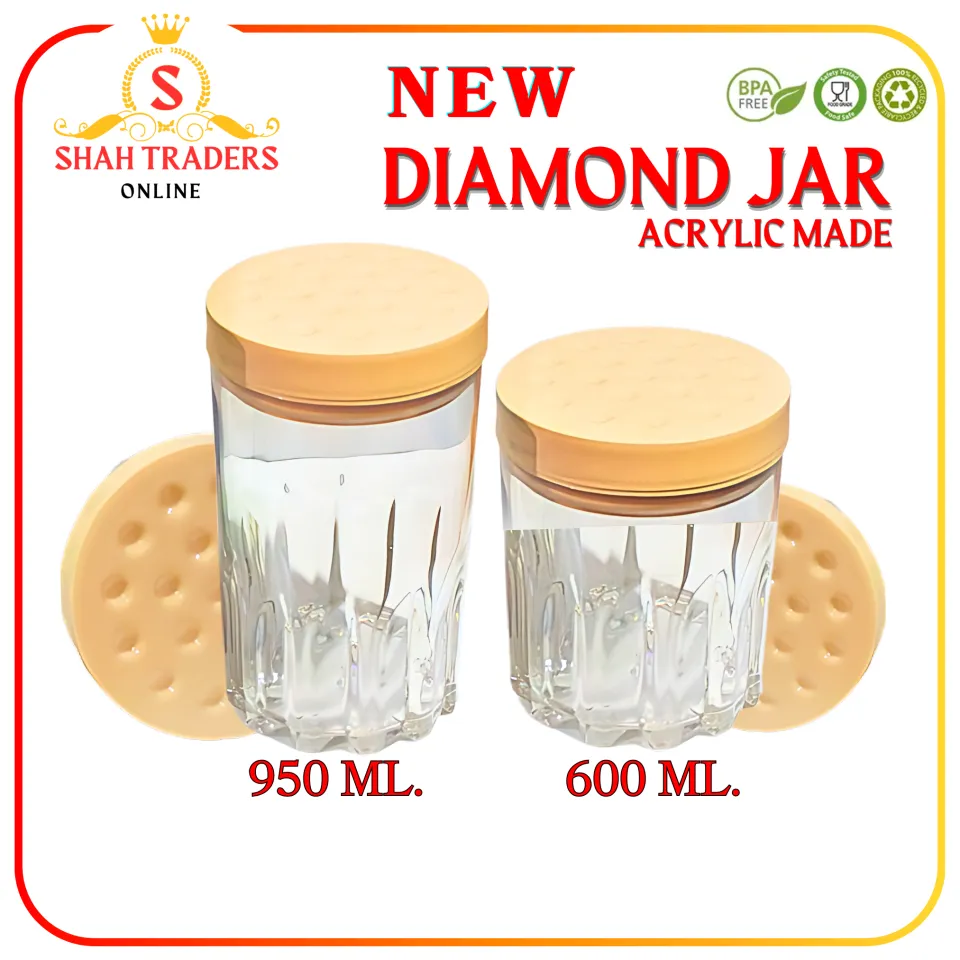 Airtight Jar 600 950 Acrylic Jar Diamond Burni