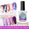 BORN PRETTY Watercolor Nail Ink White Nail Polish Blossoming Effect Nails Art Design Natural Air Dry Nail Art Varnish Manicure. 