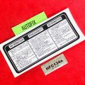 Honda Civic reborn engine room bonnet stickers 02 pcs. 
