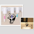 Cute Smiley Face Cartoon Sticker Home Wall Decoration Funny WaterProof Washroom Decor Sticker. 