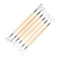 6PC CLAY TOOLS WOODEN E0238. 