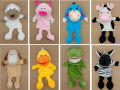 Cute plushies Hand Puppets Animal theater muppets sock puppet babies adult Kid Gifts hand doll telling story toy frog dog pig. 