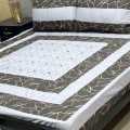 DESION Embroidered Bed Sheet Set KIng Size Patch Work Bed Sheet. 