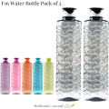 Fridge Water Bottle Set of 3 1200ml BPA Free Food Grade Plastic Bottles Odorless & Leakproof. 