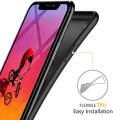 IPHONE XR [WITHOUT HOLE] Black Soft Silicon Back Cover Case. 