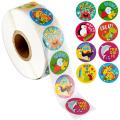 500pcs Reward Stickers Encouragement Sticker Roll Kids Stickers Cute Animals. 
