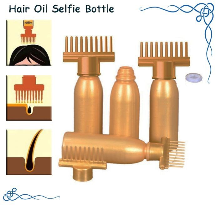 Openi - 3 Pcs - 150 ml Hair Oil Bottle with Comb for Hair Coloring, Shampoo, Oiling, Dye and Scalp Treatment - Home, Salon, Beauty Parlour, Hair Dresser, Barber (Empty Bottle )