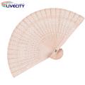Sandalwood Folding Fan Portable Chinese Style Sandalwood Folding Fan Ideal for Catwalks Dance Performances Parties Exquisite Gift for Summer Southeast Asian Buyers' Favorite Wooden Hand Fan. 