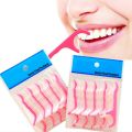 【HOT】 100Pcs Dental Floss Interdental Brush Teeth Stick Toothpicks Tooth Thread Floss Pick Plastic Tooth Picks. 