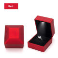 Light Proposal Engagement Ring Boxes Jewelry Gift Box Red  Ring Case for Wedding Valentine's Day Anniversary Ring Box LED. 
