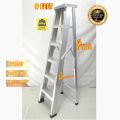 Seeri Almunium Step 6 Ladder height Size 6 feet Anti Slip Ladder Reliable Use For Home. 
