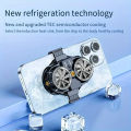 Mobile Phone Cooler Magnetic Cooling Fan Case Radiator for PUBG Gaming, Dual-core Magnetic Cooler with Back Clip, Double fan mobile cooler. 