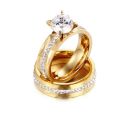 Stainless Steel Couple Rings Set for Boys and Girls. 