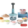 Chopper Food Processor, 2000 ML Cup Food Processor, Press Start Quick Operation, 3-Blade Double Layer Thickening Transparent Bowl is Safe and Reliable Kitchens Best Food Chopper.. 