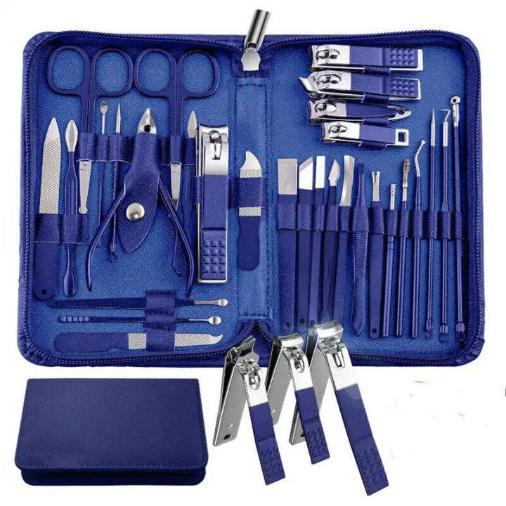 New Cutters 30 PCs Clipper Set Household Stainless Steel Manicure Kit Clippers Pedicure Nail Scissors Tool