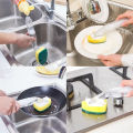 Soap Dispenser Scrubber Cleaner Dish Wand Brush Scrub Refill Washing Kitchen. 