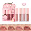 New Dragon Ranee  Mini Matte Honey Peach  Lipstick Dark Color set of 4. 