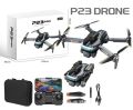 P23 Pro RC Obstacle Avoiding Dual Camera Drone Wide Angle Optical Flow With Single Battery. 