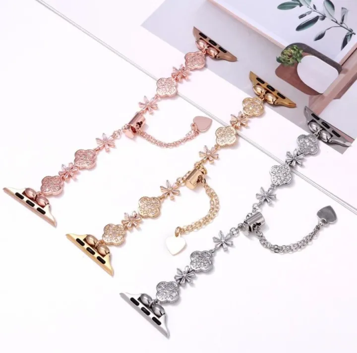 Elegant Women’s Luxury Apple Watch Band – Diamond Bracelet Design for ...