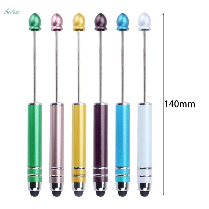 6%20Pieces%20Creative%20Beadable%20Pens%20Stationery%20Portable%20Classroom%20Presents%20Bead%20Ballpoint%20Pen%20for%20Office%20-%20Image%209