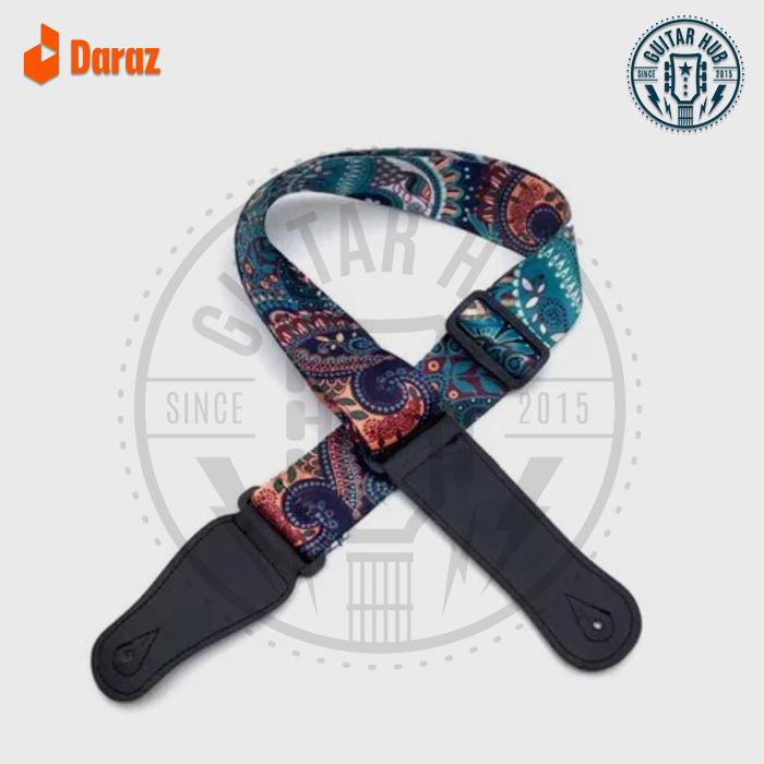 Adjustable designer Guitar Strap/Belt, printed designer belt for Electric Guitar/Acoustic Guitar/Bass Guitar/Classic Guitar/Ukulele Multicolor