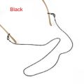 Chain Holder for Glasses Reading Glasses Neck Chain Spectacles Sunglasses Holder Generic Unisex Metal Neck Cord, Glass Strap Sunglass Retainer Strap Glasses Cord Lanyard Rope Anti-Slip Glasses String Metal Eyeglass Strap(Black, 76cm/29inch). 