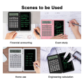 Scientific Calculators, 12-Digit LCD Display with Erasable Writing Tablet Foldable for Home School Meeting and Study B. 
