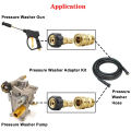 Pressure Washer Adapter Set, Quick Connector, M22 14mm Swivel To M22 Metric Fitting,M22-14 Swivel + 3/8 Inch Plug, 3/8 Inch Quick Disconnect + M22 Male Quick Connect Kit,5000 PSI. 