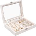 Jewelry Storage Organizer Velvet Drawer Tray Acrylic Jewelry Box Display Holder Case for Necklace Earring Bracelet Watch (beige, white, pink, black with lid) / Jewelry Box, 3 Grids Women's Jewelry Organizer, Velvet Jewelry Organizer. 