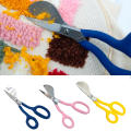 Duckbill Scissors | Curved Embroidery Scissors | Manufacture Of Pelican Decals 7.1×3inches Duckbill Blades, Scissors Bent, Handles Shifted, Bent For Embroidery. 