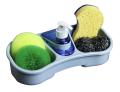 KITCHEN SPONGE HOLDER WITH SOAP DISPENSER. 